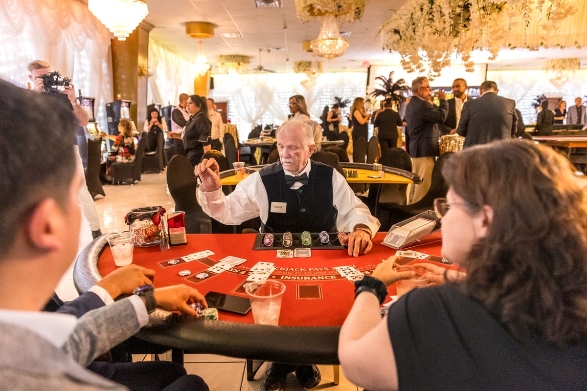 Casino games in full swing at the gala